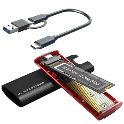 Adaptateur de boîtier SSD M.2 NVMe