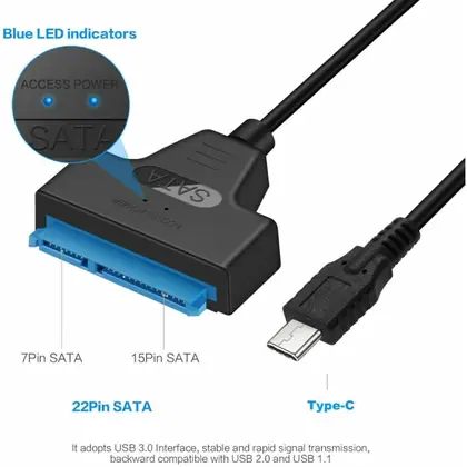 Adaptateur Sata & Type C