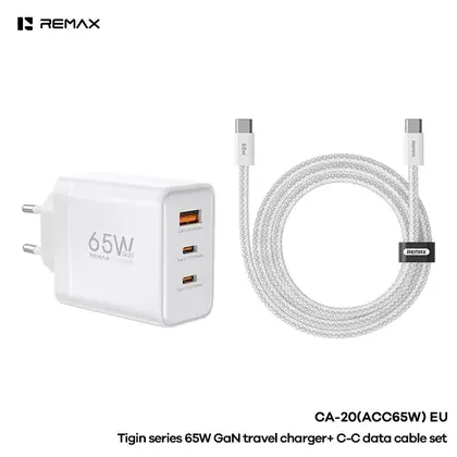 REMAX Tigin Series 65W GaN Travel Charger CA-20(ACC65W) EU