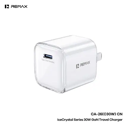 REMAX IceCrystal Series 30W GaN Travel Charger CA-26(C30W) CN