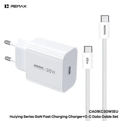 REMAX Huiying GaN fast Charger +C-C Cable Set CA09(C30W) EU