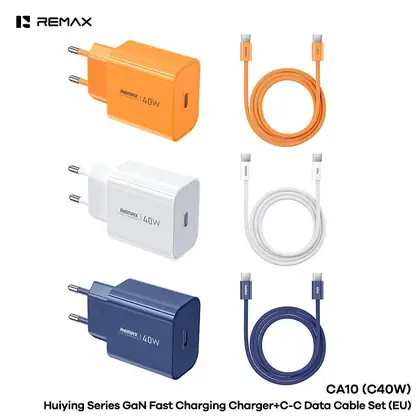 REMAX Huiying GaN fast Charger +C-C Cable Set CA10(C40W) EU
