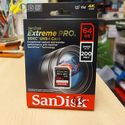 Carte mémoire SDXC SanDisk Extreme PRO 64 G