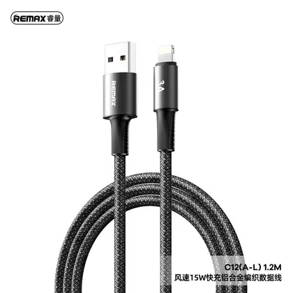 REMAX WindSpeed Series Fast charging aluminum alloy braided data cable CB25 (A-L) 3A (A-C) 3A (C-L) 30W (C-C) 240W