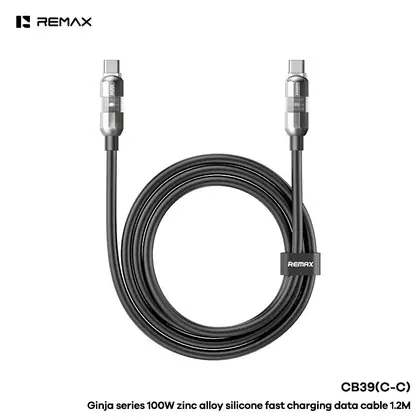 REMAX Ginja series 30W zinc alloy silicone data cable CB39 (C-C) 100W (C-L) 30W