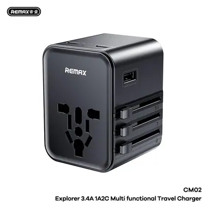 Remax Explorer 3.4A 1A2C Multifunction Travel Charger