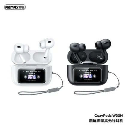 REMAX Noise-Cancelling True Wireless Earbuds with Touchscreen