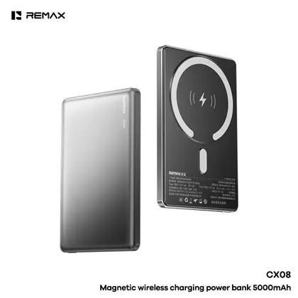Bidirectional USB-C port Digital Display Magnetic wireless charging power bank PD20W 5000mAh