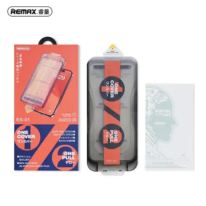 REMAX Easy to stick dust-free high- definition tempered glass for iPh