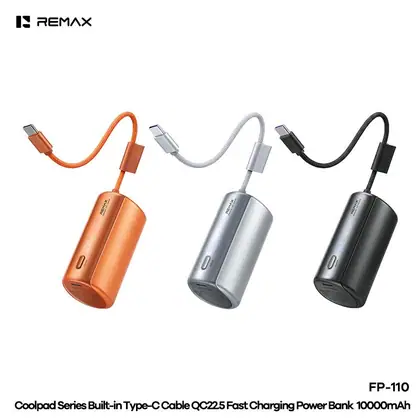 Coolpad Series Built-in Type-C Cable QC22.5 Fast Charging Power Bank 10000mAh