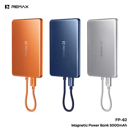 REMAX Musign Series Magnetic Power Bank (Ultra-Thin Aluminum Alloy 22.5W Type-C Cable) 5000mAh