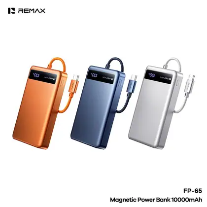 REMAX Musign Series Magnetic Power Bank (Ultra-Thin Aluminum Alloy 35W Type-C Cable) 10000mAh