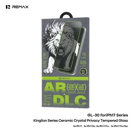 REMAX Kinglion Series Ceramic Crystal Privacy Tempered Glass