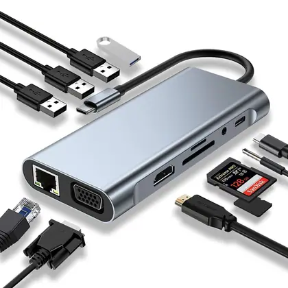 Hub USB-C 11 en 1