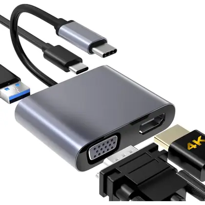 HUB USB C 4 en 1