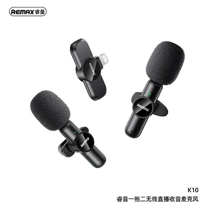 REMAX Ryusic Series One-to-Two Live- Stream Wireless Microphone