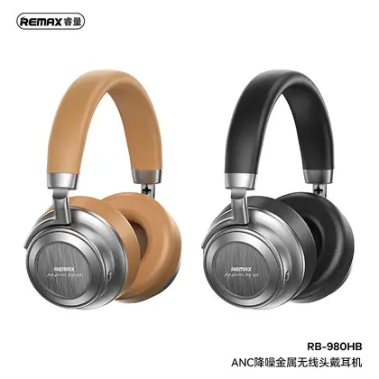 REMAX ANC noise cancelling metal wireless headphone