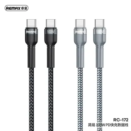 REMAX Jany Series Aluminum Alloy Braided 2.4A data cable RC-124m/i/a