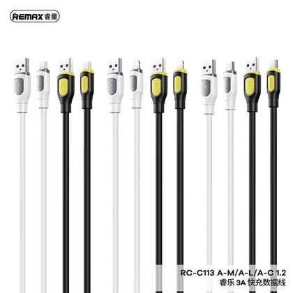 Ruinay Series 2.4A Fast Charging Data Cable 1M RC-C113 A-M A-C A-L