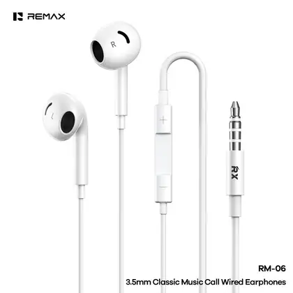 REMAX 3.5mm Classic Music Call Wired Earphones