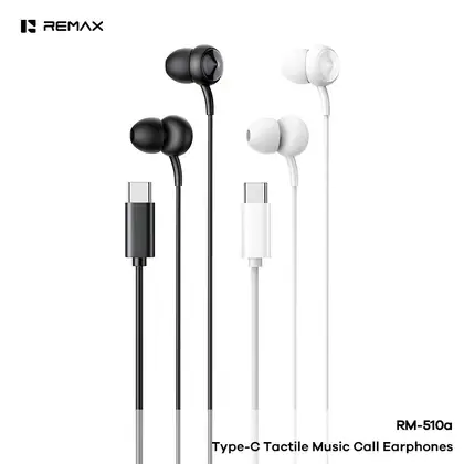 REMAX Type-C Tactile Music & Calls Wired Earphones