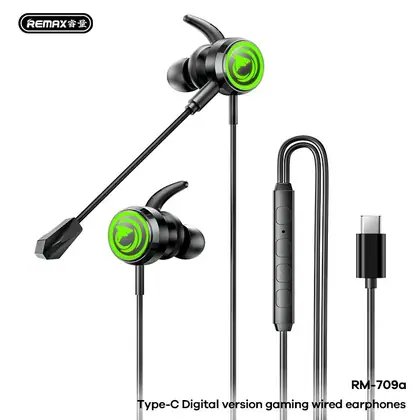 REMAX Digital version audio game wired earphones