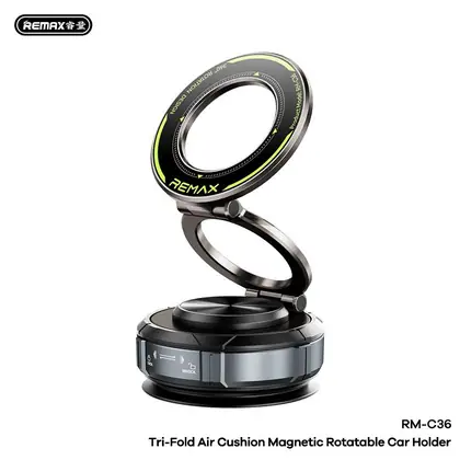 REMAX Tri-Fold Air Cushion Magnetic Rotatable Car Holder