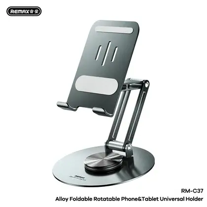 REMAX Alloy Double-Foldable Rotatable Phone&Tablet Universal Holder