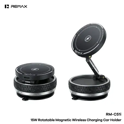 Remax 15W Rotatable Magnetic Wireless Charging Car Holder