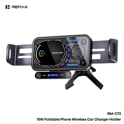 15W Foldable Phone Wireless Car Charger Holder