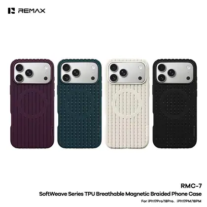 REMAX SoftWeave Series TPU Breathable Magnetic Braided Phone Case