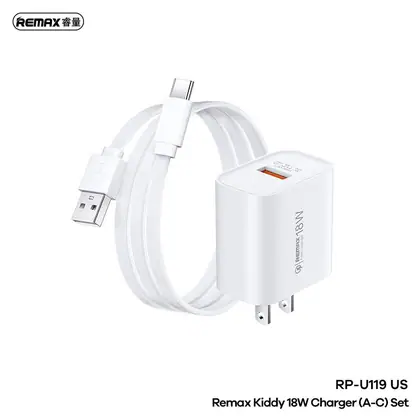 REMAX Kiddy 18W Charger+ Cable Set