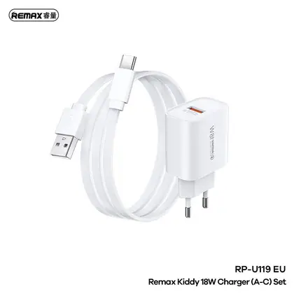 REMAX Kiddy 18W Charger+ Cable Set