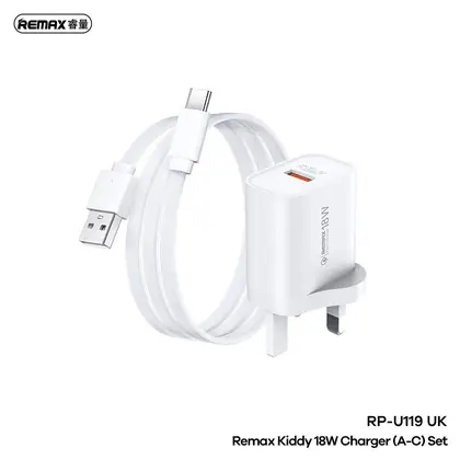 REMAX Kiddy 18W Charger+ Cable Set