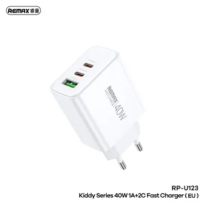 REMAX Kiddy Series 40W 1A+2C Fast Charger