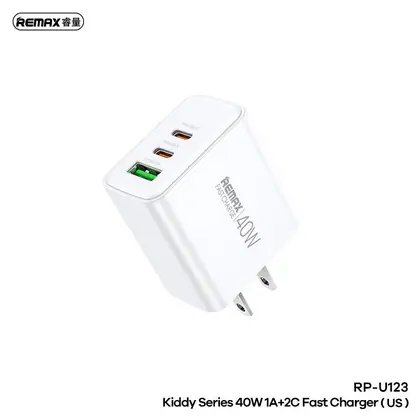 REMAX Kiddy Series 40W 1A+2C Fast Charger