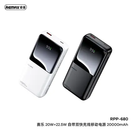 Cynlle Series PD 20W+QC 22.5W Power Bank with 2 Fast Charging Cables 20000mAh