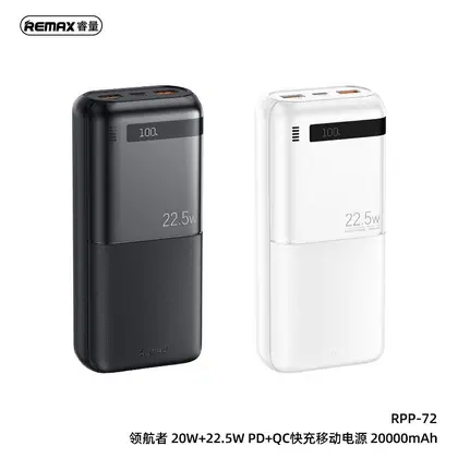 Piloteer Series 20W+22.5W Fast Charging Power Bank 20000mAh
