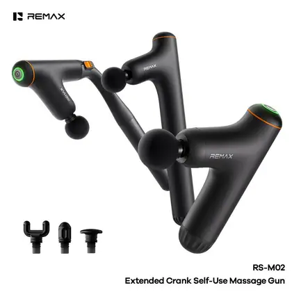Extended Crank Self‑Use Massage Gun