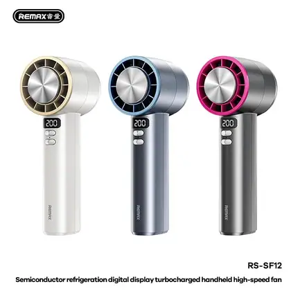 REMAX Semiconductor refrigeration digital display turbocharged handheld high-speed fan