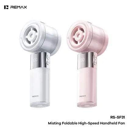 REMAX Misting Foldable High-Speed Handheld Fan