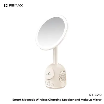 REMAXSmart Magnetic Wireless Charging Speaker Makeup Mirror