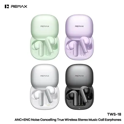 REMAX ANC+ENC Noise Cancelling True Wireless Stereo Music Call Earphones