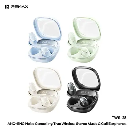 REMAX ANC+ENC Noise Cancelling True Wireless Stereo Music Call Earphones