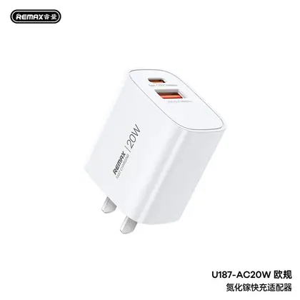 REMAX GaN Fast Charging Charger A+C U187-AC20W